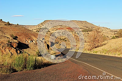 Curved Road Stock Photo