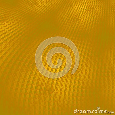 Curved waffle-weave pattern yellow gold diagonally blurred Stock Photo