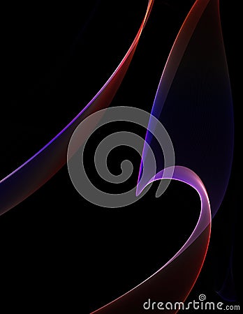 Curvy Electric Dream Stock Photo