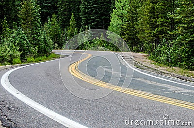 Curvy Mountain Road Stock Photo