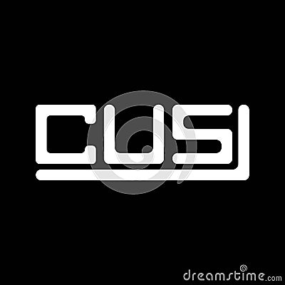 CUS letter logo creative design with vector graphic, CUS Vector Illustration