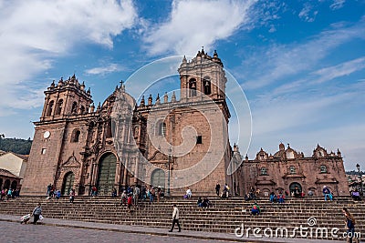 Cusco Cathedral Nuestra Sra. de la Asuncion , Peru Editorial Stock Photo