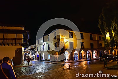 Cusco-Night view - Peru Stock Photo