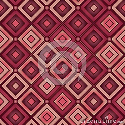 Cushion red bright seamless pattern Vector Illustration