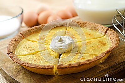 Custard Pie Stock Photo