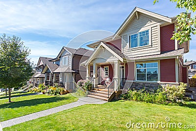 Custom built house. Stock Photo