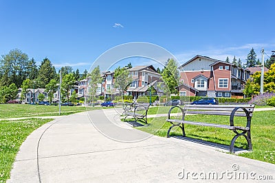 Custom built house. Stock Photo