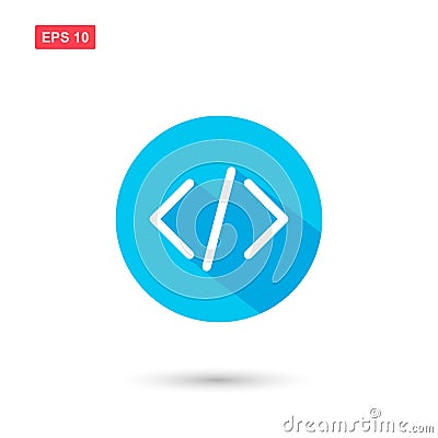 Custom code icon vector design isolated 4 Vector Illustration