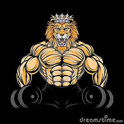 ANGRY LION GYM 1 Stock Photo