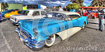 Custom designed American 1950s Buick Editorial Stock Photo