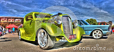 Custom designed 1930s Chevy hot rod Editorial Stock Photo