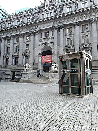Custom House, an architecture designed by Cass Gilbert, was originally a customs house. Editorial Stock Photo