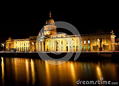 The Custom House Dublin Editorial Stock Photo