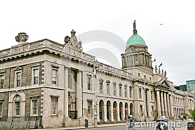 The Custom House Dublin, Ireland Editorial Stock Photo