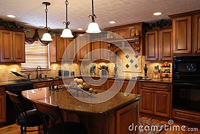 Custom Kitchen Stock Photo