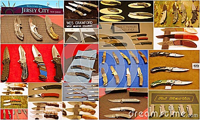 Custom knife show 2015 in jersey city usa Editorial Stock Photo
