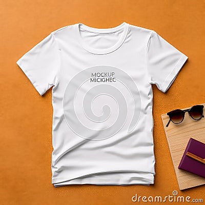 Versatile T-Shirt Mockups Tailored to Elevate Your Merchandising and Apparel Graphics Stock Photo