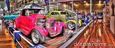 Custom painted hot rods Editorial Stock Photo