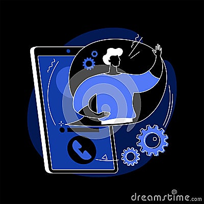 Custom service abstract concept vector illustration. Vector Illustration