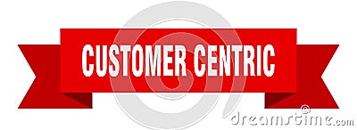 customer centric ribbon. Vector Illustration