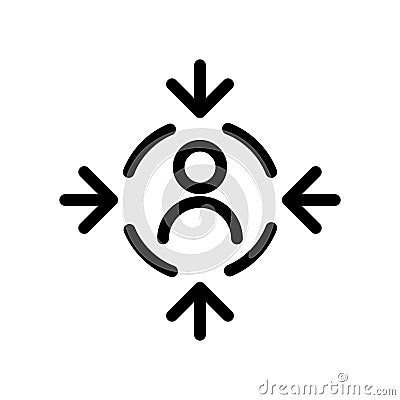 Customer centricity icon, vector illustration Vector Illustration