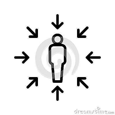 Customer centricity icon, vector illustration Vector Illustration