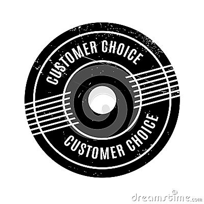 Customer Choice rubber stamp Stock Photo