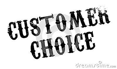 Customer Choice rubber stamp Stock Photo