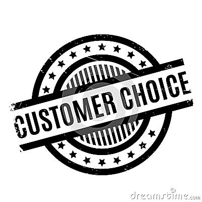 Customer Choice rubber stamp Stock Photo