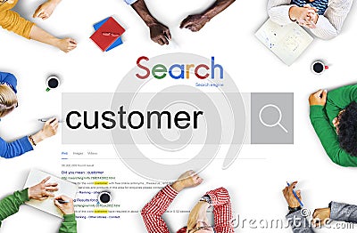 Customer Client Buyer Target Shopper User Concept Stock Photo