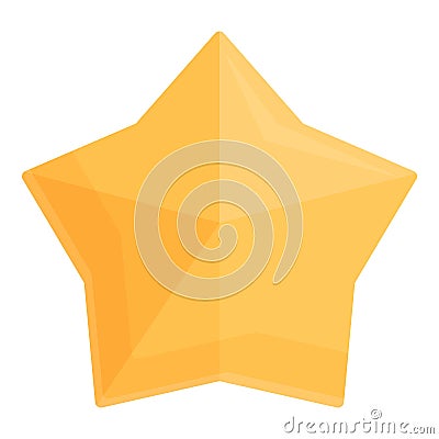 Customer gold star icon cartoon vector. Satisfaction feedback Vector Illustration