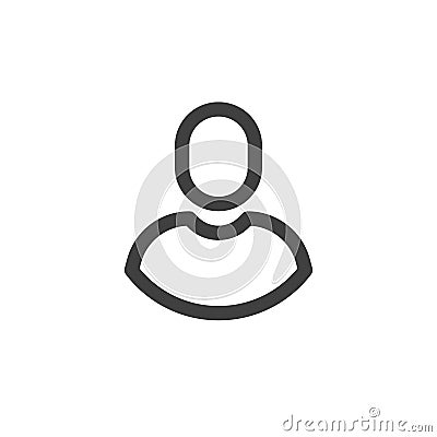 Customer line icon Vector Illustration