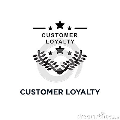 Customer loyalty icon. Simple element illustration. Customer loy Vector Illustration