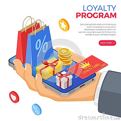 Customer Loyalty Programs Banner Vector Illustration