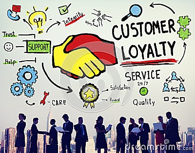 Customer Loyalty Satisfaction Support Strategy Service Concept Stock Photo