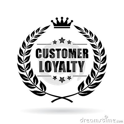 Customer loyalty vector icon Vector Illustration