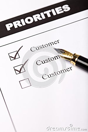 Customer oriented business concept Stock Photo