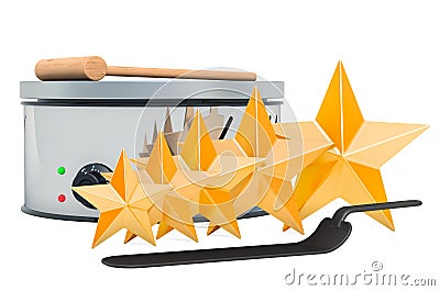 Customer rating of pancake maker, concept. 3D rendering Stock Photo