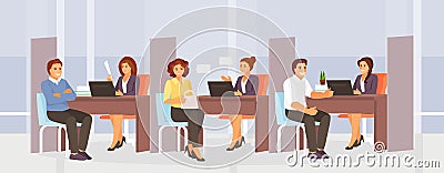 Customer reception vector Vector Illustration