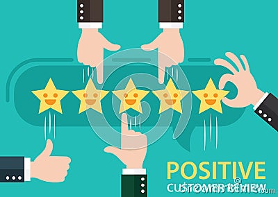 Customer review. Vector Illustration