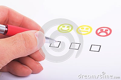 Customer satisfaction Stock Photo