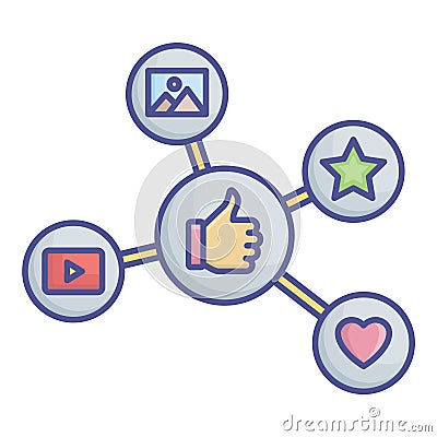 Customer satisfaction Fill Vector icon which can easily modify or edit Vector Illustration