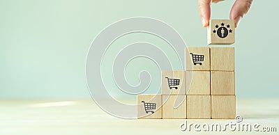Customer satisfaction and loyalty concept. Evaluation for improving and developing product and service. Stock Photo