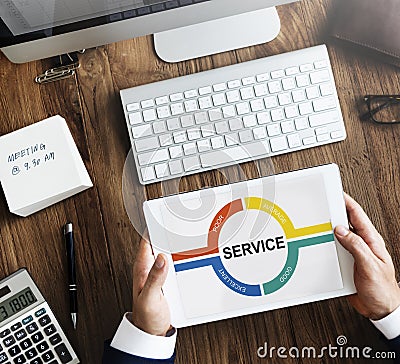 Customer Service Feedback Comment Graphic Concept Stock Photo