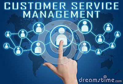 Customer Service Management Stock Photo