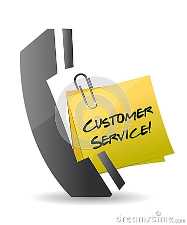 Customer service phone concept Vector Illustration