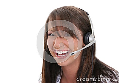 Customer Service Rep Stock Photo