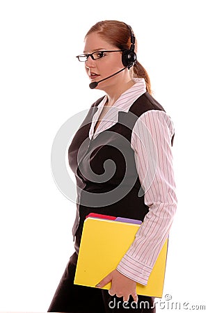 Customer Service Rep Stock Photo