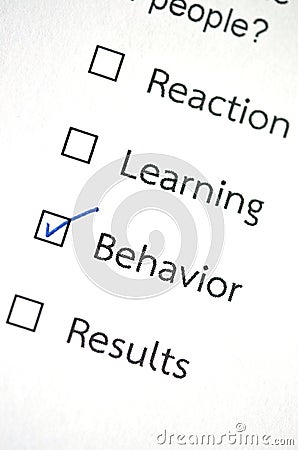 Customer service survey Stock Photo