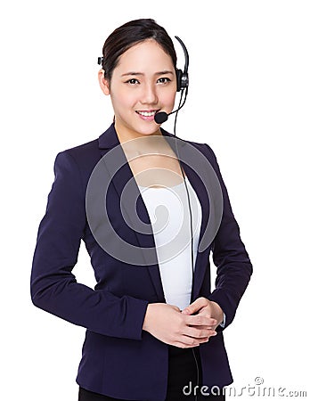 Customer services officer Stock Photo